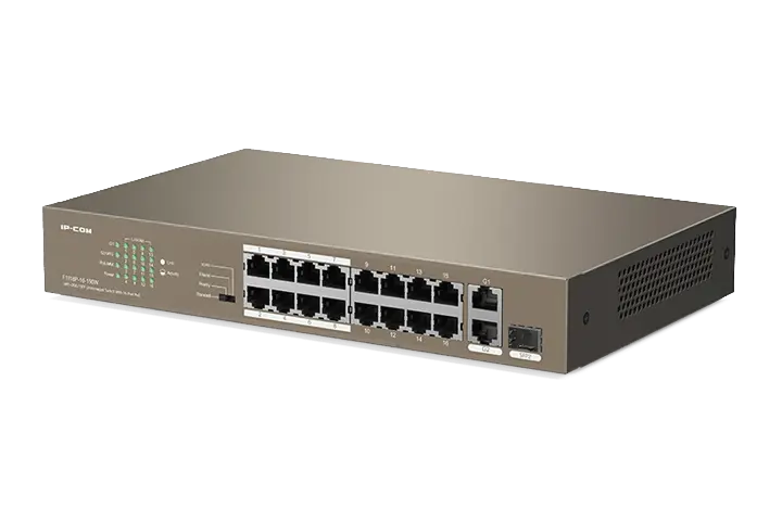 IP-COM 16FE+2GE/1SFP Unmanaged Switch With 16-Port PoE