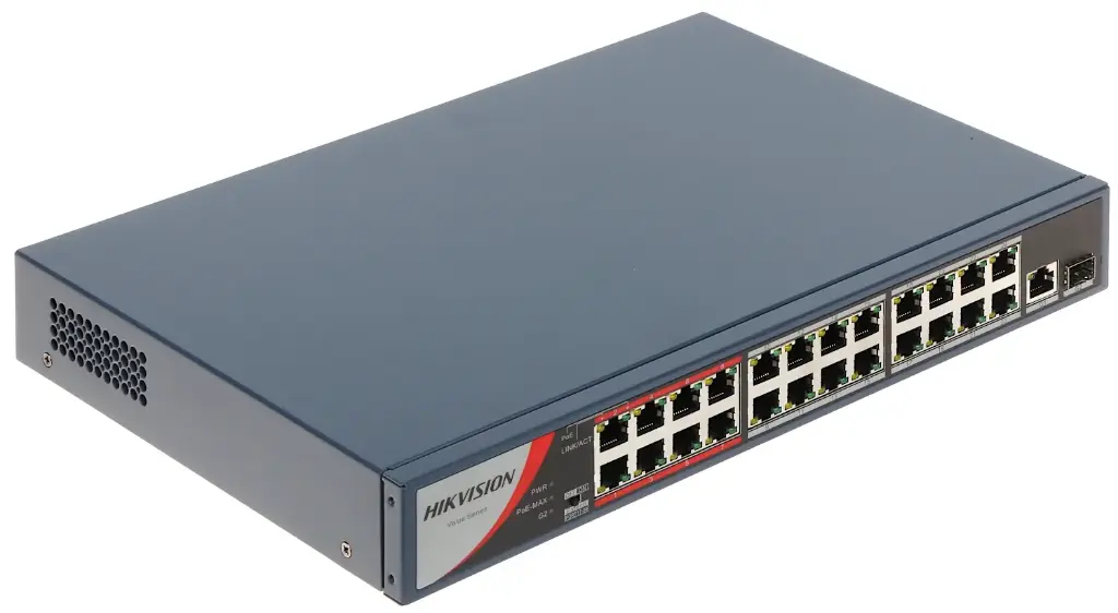 Hikvision 24 Port Fast Ethernet Unmanaged PoE Switch