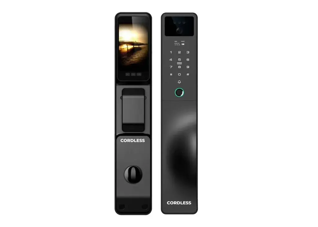 Cordless smart lock with intelligent camera and 2-way video call