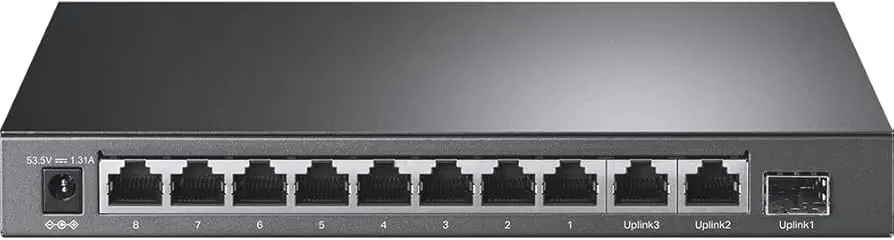 Tp-Link 8-Port 10/100Mbps + 3-Port Gigabit Desktop Switch with 8-Port PoE+