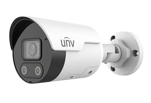 Uniview 2MP HD ColorHunter Mini IR Fixed Bullet Network Camera Built-in Mic & Speaker