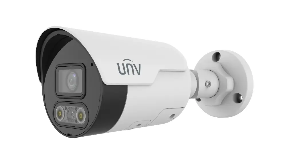 Uniview 4MP HD ColorHunter Mini IR Fixed Bullet Network Camera Built-in Mic & Speaker