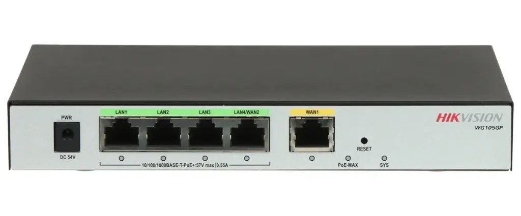Hikvision All in One 5 Port PoE Router