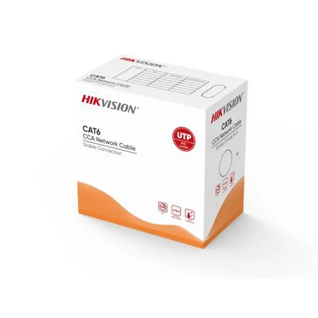 Hikvision 305m CAT6 U/UTP Network Cable (CCA, 0.57mm)