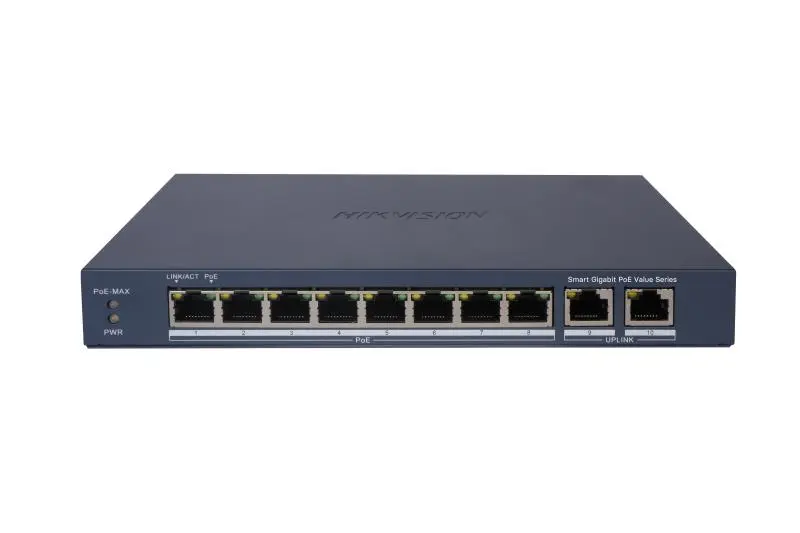Hikvision 10-Port 8-PoE Gigabit Smart Switch