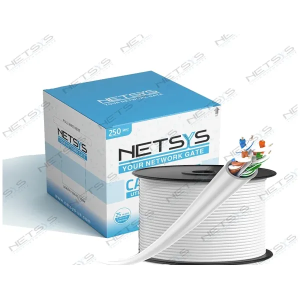 Netsys Ethernet Cable Cat6 UTP 23AWG LSZH 305M Gray