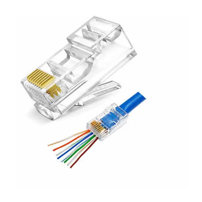 Netsys RJ45 Plug Pass Through Cat6 UTP 100Pcs