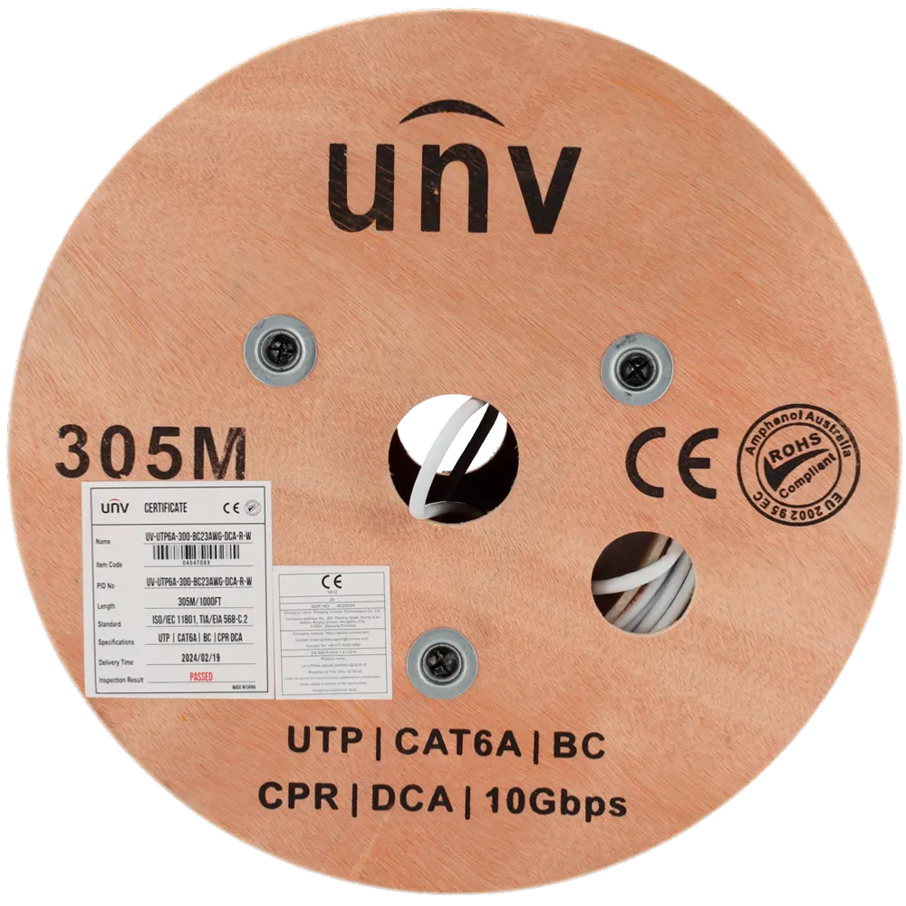 Uniview Cat6a(UTP),305m,Overseas