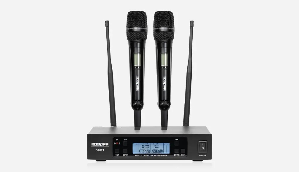 DSPPA True Diversity UHF Wireless Microphone System