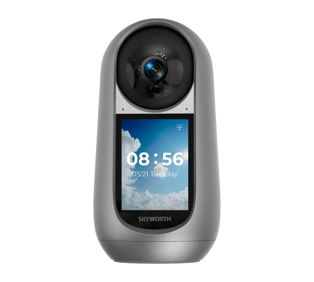 Skyworth A50 Indoor Wi-Fi Security Camera, Smart Screen, 5MP - Silver