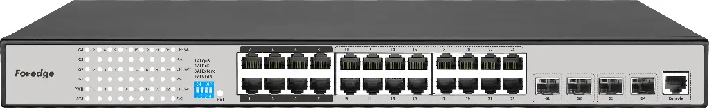 Foredge 24-Port Gigabit Layer 3 Managed PoE Switch