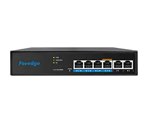 Foredge 6-Port 4-PoE Fast Ethernet Unmanaged Switch