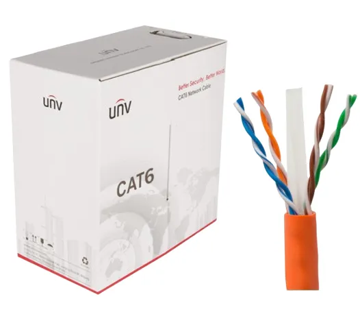 Uniview Cat6 305m UTP Network Cable (OFC 0.5mm Orange)