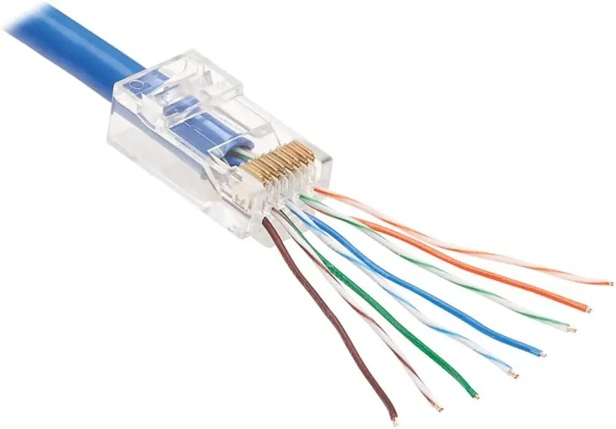 3Com Modular Plugs Rj45 Cat6 Through hole