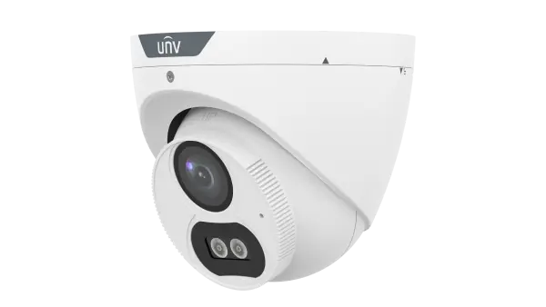 Uniview 2MP ColorHunter Fixed Warm Light Turret Analog Camera Built-in mic