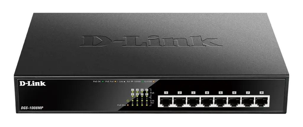 D-Link 8-Port Desktop Gigabit Max PoE Switch