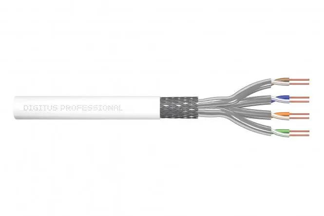 DIGITUS CAT 7 S/FTP data cable - installation cable, 305 m, simplex, Dca-s1a, d0, a1