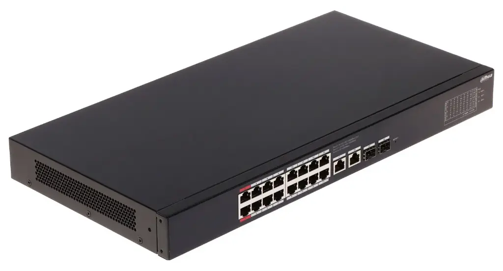 Dahua 18-Port Cloud Managed Desktop Switch with 16-Port PoE