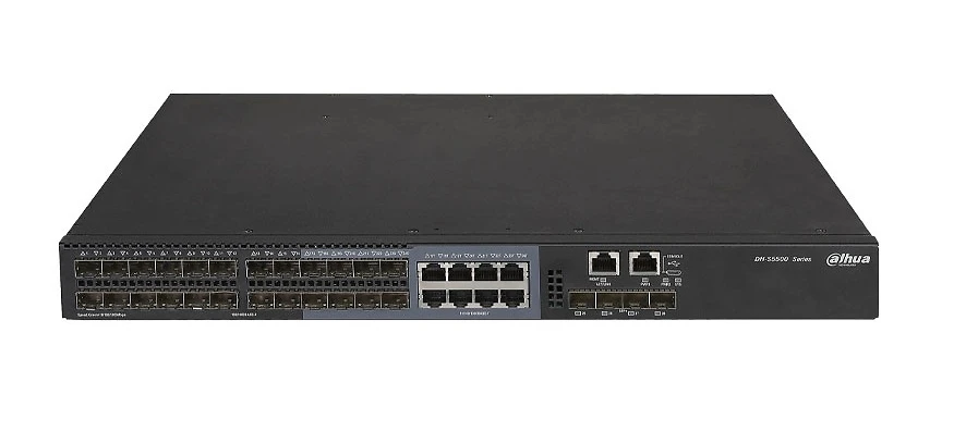 Dahua 28-Port Managed Gigabit Switch with 24-Port GSFP and 4-Port 10G SFP+