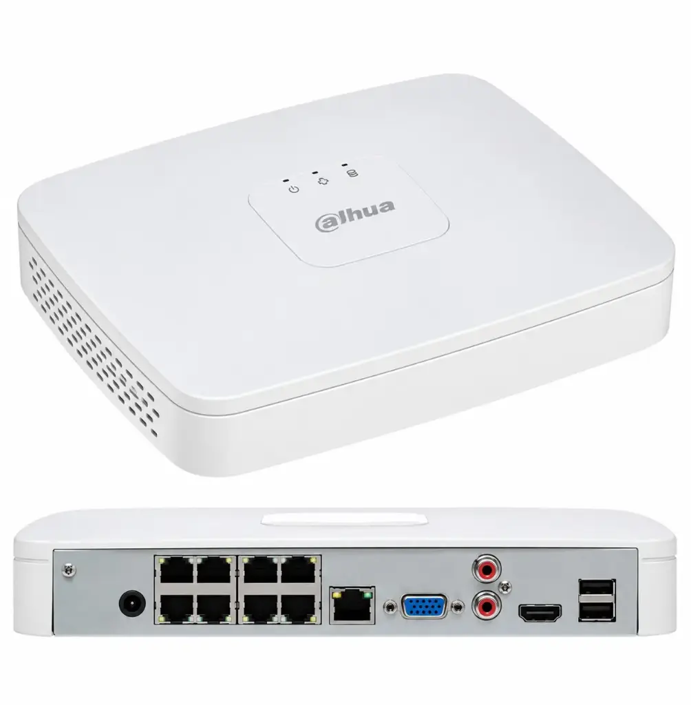Dahua 8CH Smart 1U 8PoE 1HDD Lite Network Video Recorder