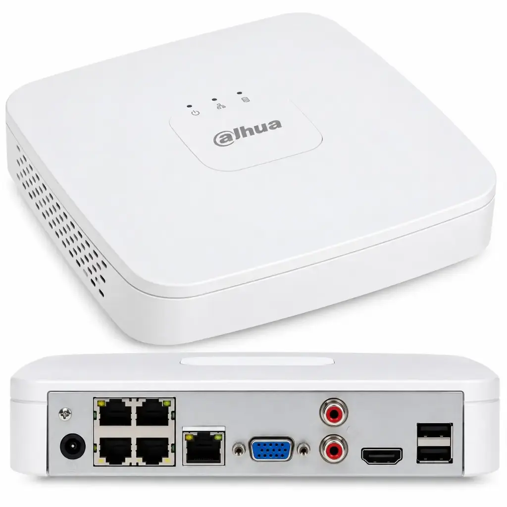 Dahua 4CH Smart 1U 4PoE 1HDD Lite Network Video Recorder