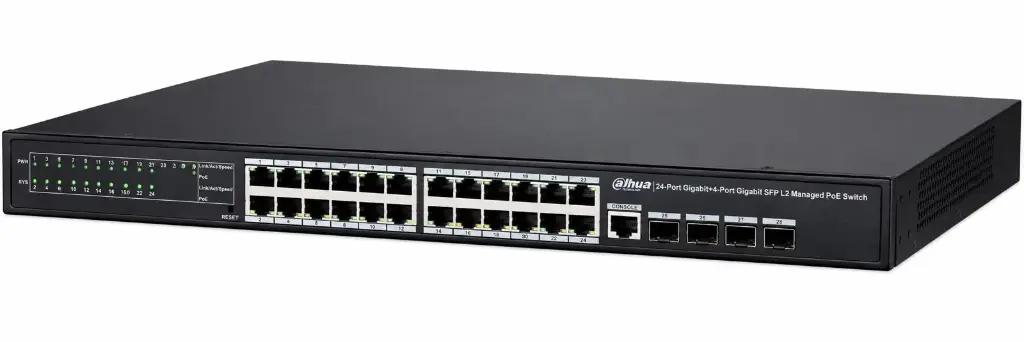 Dahua 24-Port PoE Gigabit Managed Switch