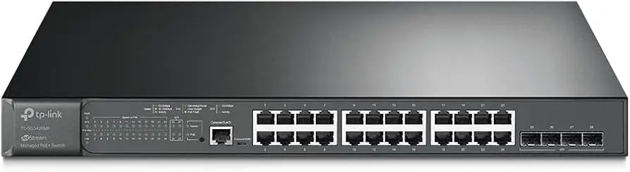 TP-Link JetStream 28-Port Gigabit L2 Managed Switch with 24-Port PoE+