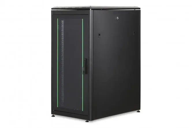 DIGITUS Network cabinet Unique series - 600x800 mm (WxD) BLACK 22U