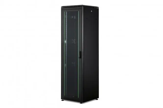 DIGITUS Network cabinet Unique series - 600x600 mm (WxD) BLACK 42U