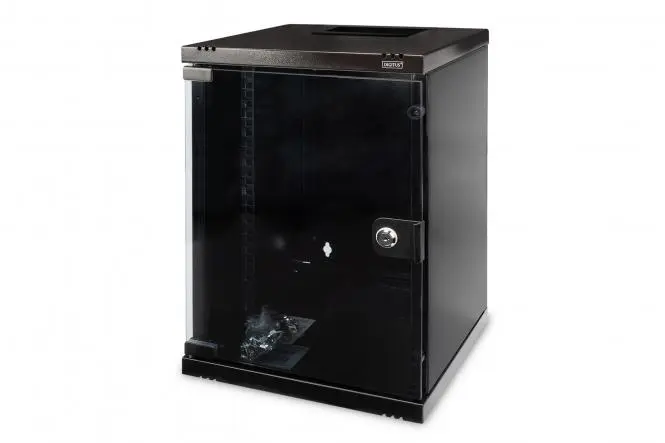 DIGITUS Wall-mounted housing 254 mm (10") - 312x300 mm (WxD) BLACK 9U