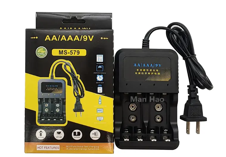 Lithium Battery Charger AA/AAA/9V