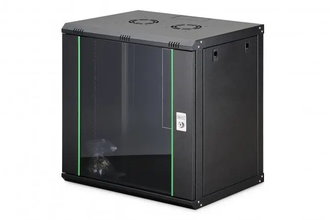 DIGITUS Wall-mounted enclosure Dynamic Basic series - 600x450 mm (WxD) 12U black