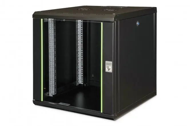 DIGITUS Wall Mounting Cabinet Unique Series - 600x600 mm (WxD) 12U black