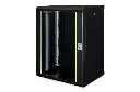 DIGITUS Wall Mounting Cabinet Unique Series - 600x450 mm (WxD) 16U BLACK