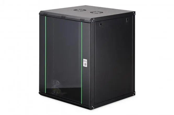 DIGITUS Wall-mounted enclosure Dynamic Basic series - 600x600 mm (WxD) 16U BLACK