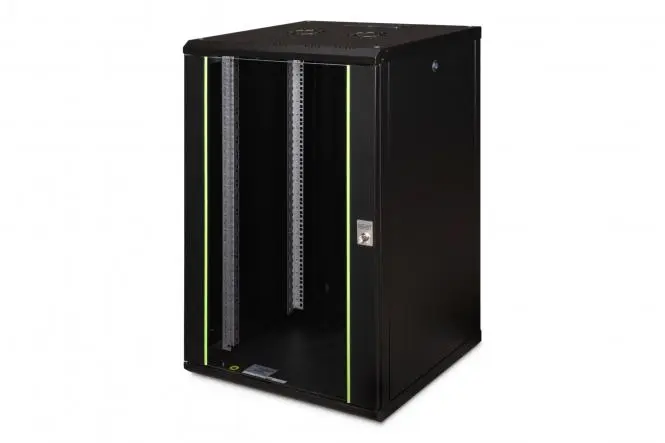 DIGITUS Wall Mounting Cabinet Unique Series - 600x600 mm (WxD) 20U BLACK