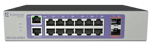 [210-12P-GE2] Extreme Switching 12-port PoE Switch