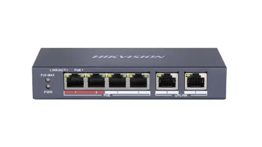 [DS-3E0106MP-E/M] Hikvision 4 Port Fast Ethernet Unmanaged PoE Switch