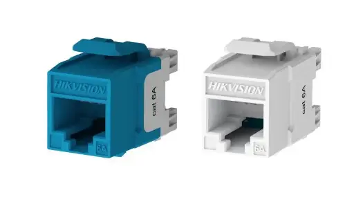 [DS-1CK6U180N] Hikvision Cat6 Unsheilded 180° Toolless Keystone Jack