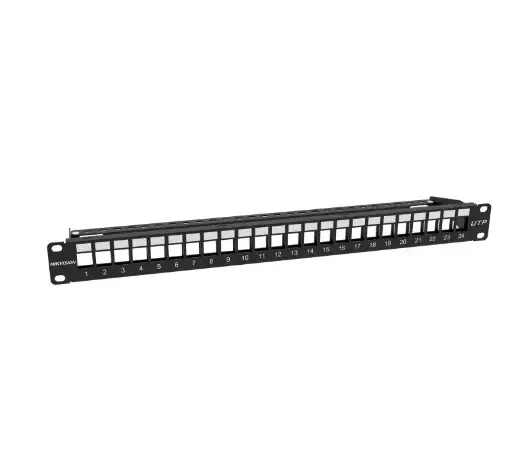 [DS-1CP0U24-1U] Hikvision Patch Panel, UTP, 1U, 24 Ports, Unloaded Keystone