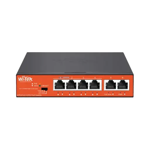 [WI-PS205] Wi-Tek PoE Switch 6-Port 4-PoE 10/100