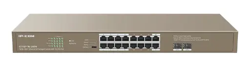 [G1118P-16-250W] IP-COM 16GE+2SFP Ethernet Unmanaged Switch With 16-Port PoE