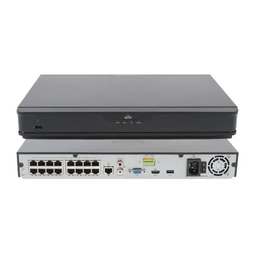 [NVR302-16S2-P16] Uniview NVR 2-HDD 16-PoE 8mp