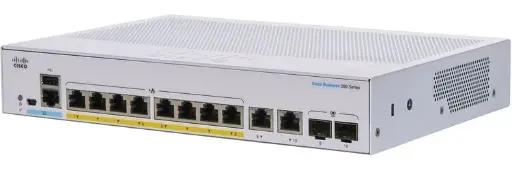 [CBS350-8P-2G] Cisco Managed PoE Switch, 8 Port Gigabit Ethernet + 2 SFP