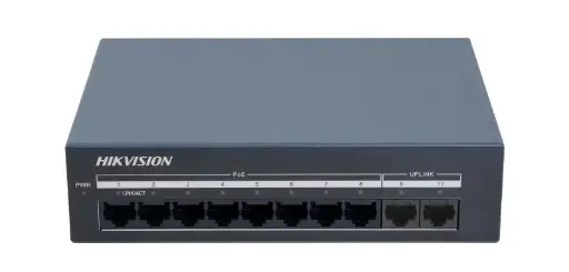 [DS-XS10G-P] Hikvision 8 Port Gigabit Unmanaged PoE Switch