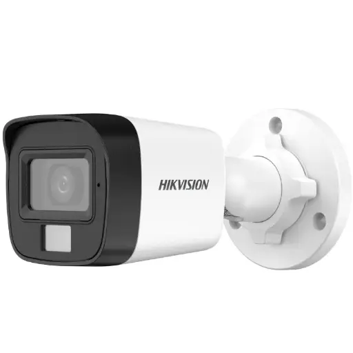 [DS-2CE16D0T-LPFS] Hikvision 2MP Smart Hybrid Light Audio Fixed Mini Bullet Camera