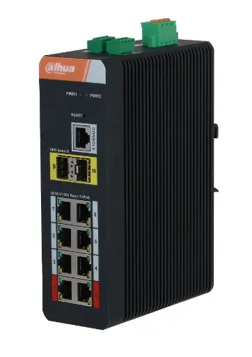 [DH-IS4210-8GT-120] Dahua 10-Port Managed Industrial Gigabit Switch with 8-Port PoE