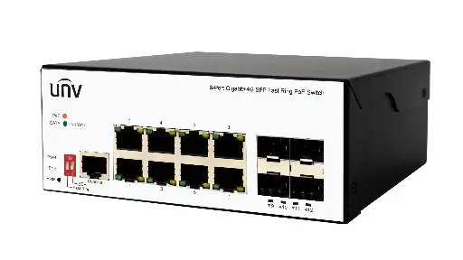 [ISW5000-8GT4GP-POE-IN] Uniview Harsh POE Switch Package With Adapter