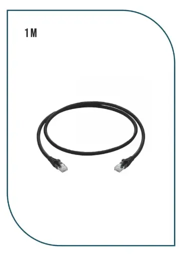 [PL-PC-U6-1BK] ProLink UNSHIELDED CAT6 PATCH CORD W/ T568B WIRING, 1M, LSZH Black