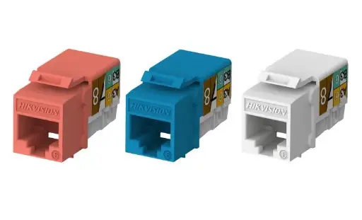 [DS-1CK6U90T] Hikvision Cat6 Unsheilded 90° Punch Down Keystone Jack